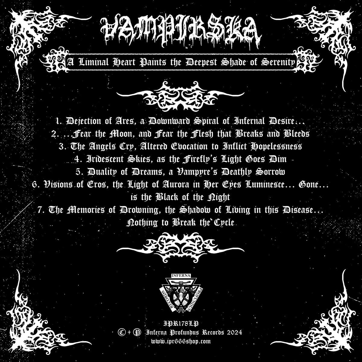 VAMPIRSKA - A Liminal Heart Paints the Deepest Shade of Serenity LP