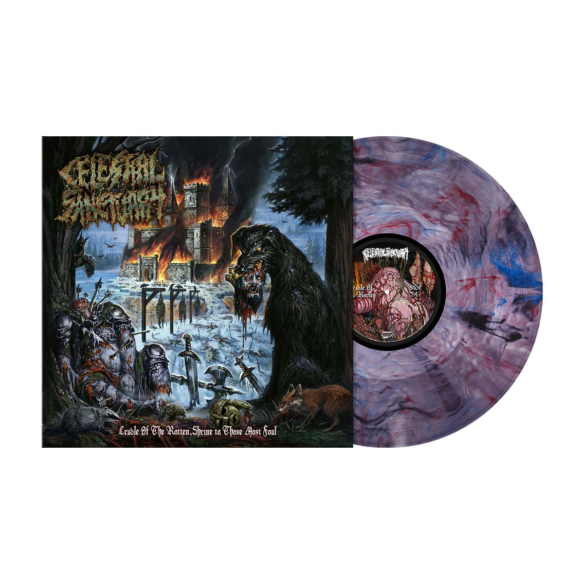 CELESTIAL SANCTUARY - Cradle of the Rotten, Shrine to Those Most Foul LP (MARBLE) (PREORDER)