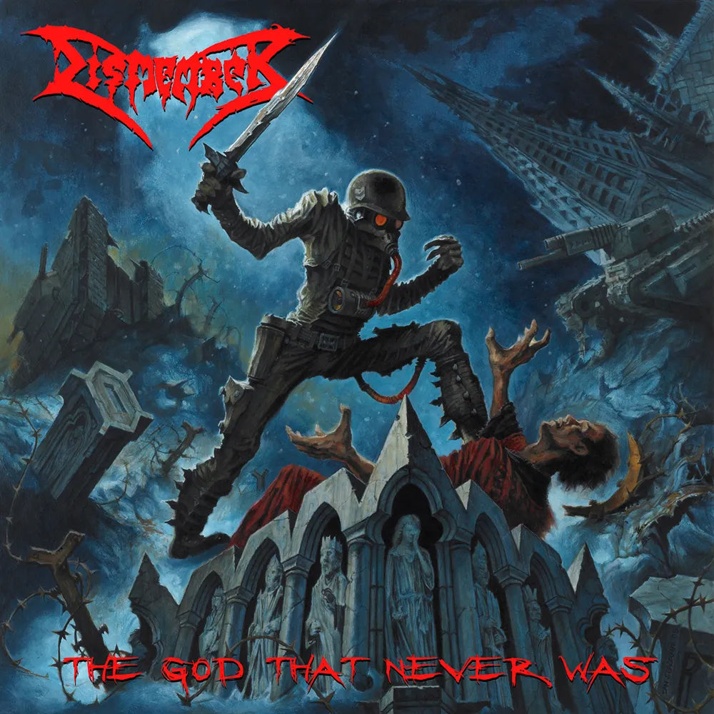 DISMEMBER - The God That Never Was LP (BLUE/ RED) (PREORDER)