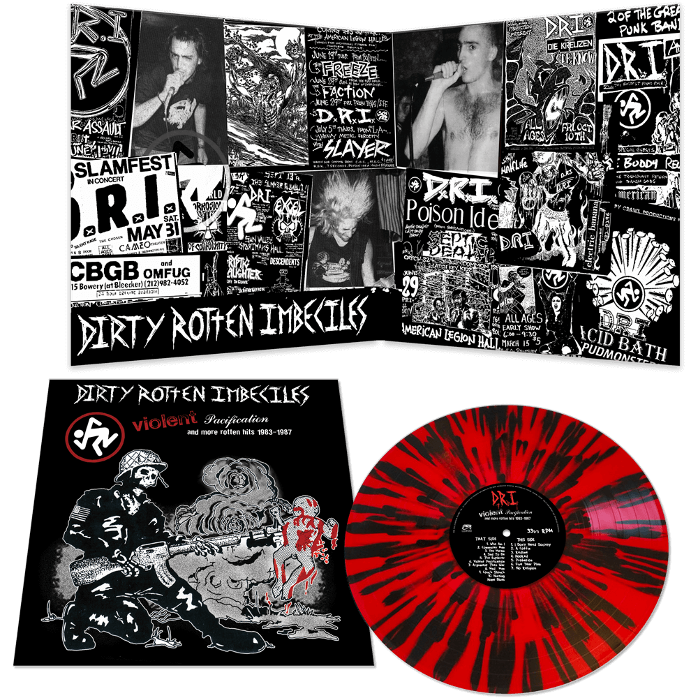 D.R.I. – Violent Pacifications and More Hits 1983-1987 (Splatter) LP