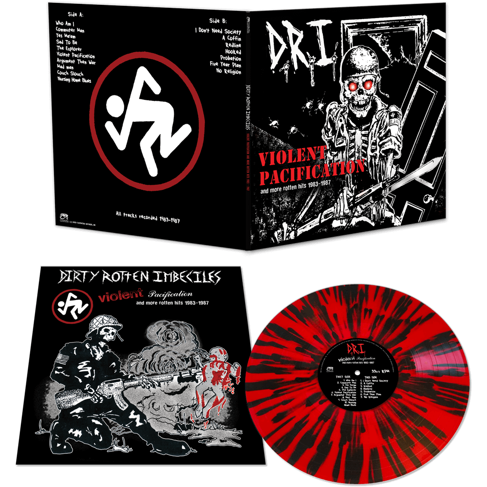D.R.I. – Violent Pacifications and More Hits 1983-1987 (Splatter) LP
