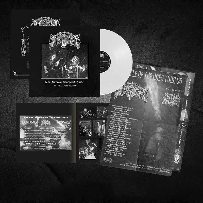 IMMORTAL - To the North and Into Eternal Winter – Live in Darkness 1993-1995 LP (WHITE) (PREORDER)