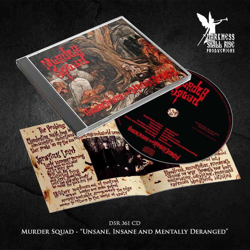 MURDER SQUAD – Unsane, Insane and Mentally Deranged CD (PREORDER)