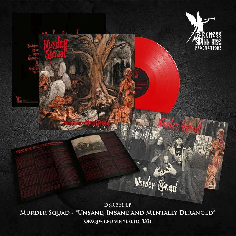 MURDER SQUAD – Unsane, Insane and Mentally Deranged LP (RED) (PREORDER)