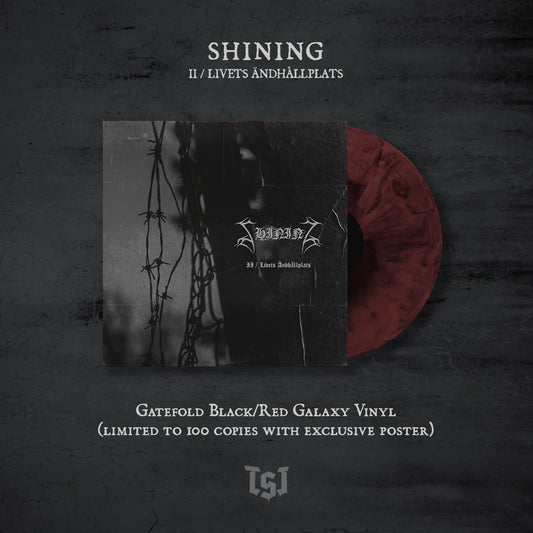 SHINING - II / Livets Ändhållplats LP (BLACK RED) (PREORDER)