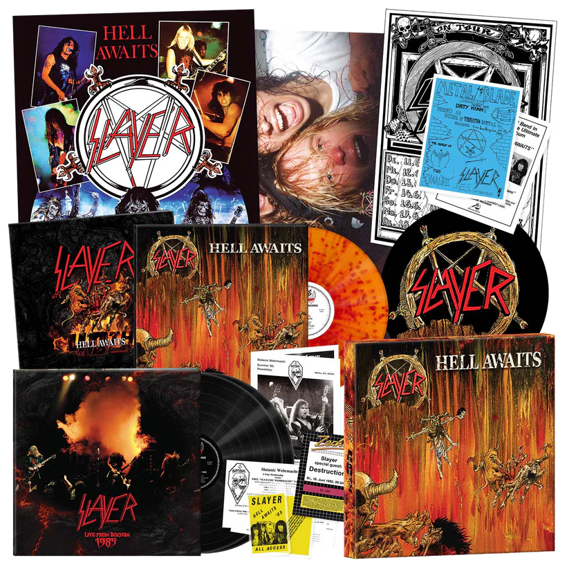 SLAYER - Hell Awaits - 40th Anniversary 3 x LP VINYL BOXSET (PREORDER)