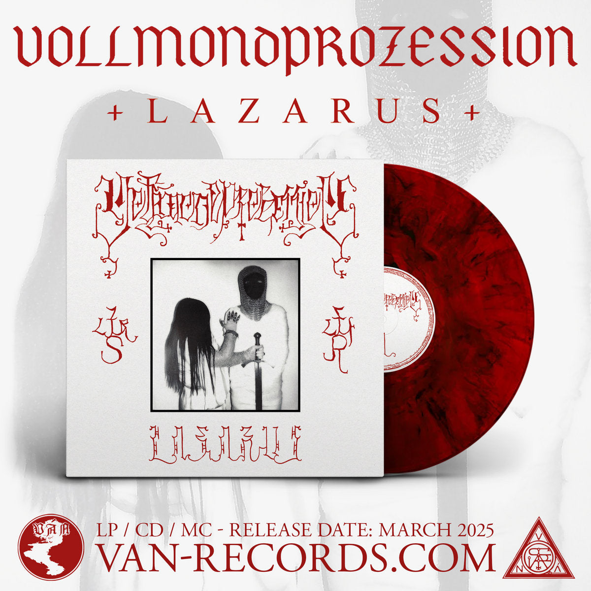 VOLLMONDPROZESSION - Lazarus LP (RED)