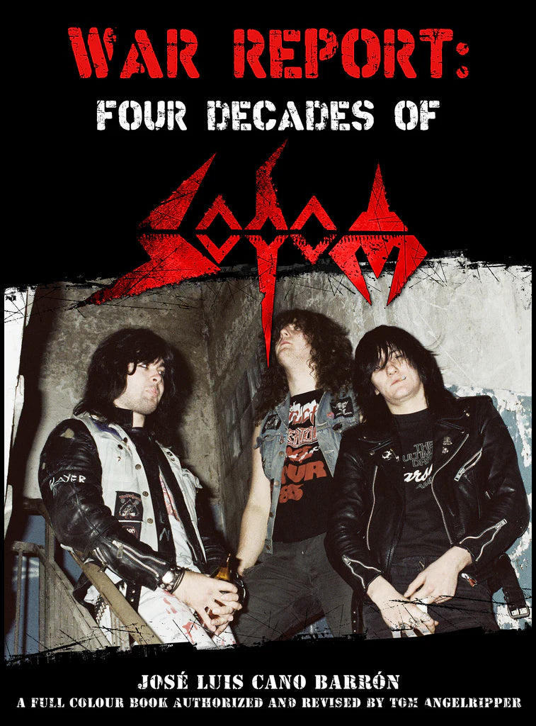 WAR REPORT: FOUR DECADES OF SODOM full colour HARDBACK BOOK