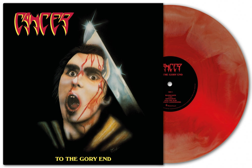 CANCER - To The Gory End LP (RED GALAXY) (PREORDER)