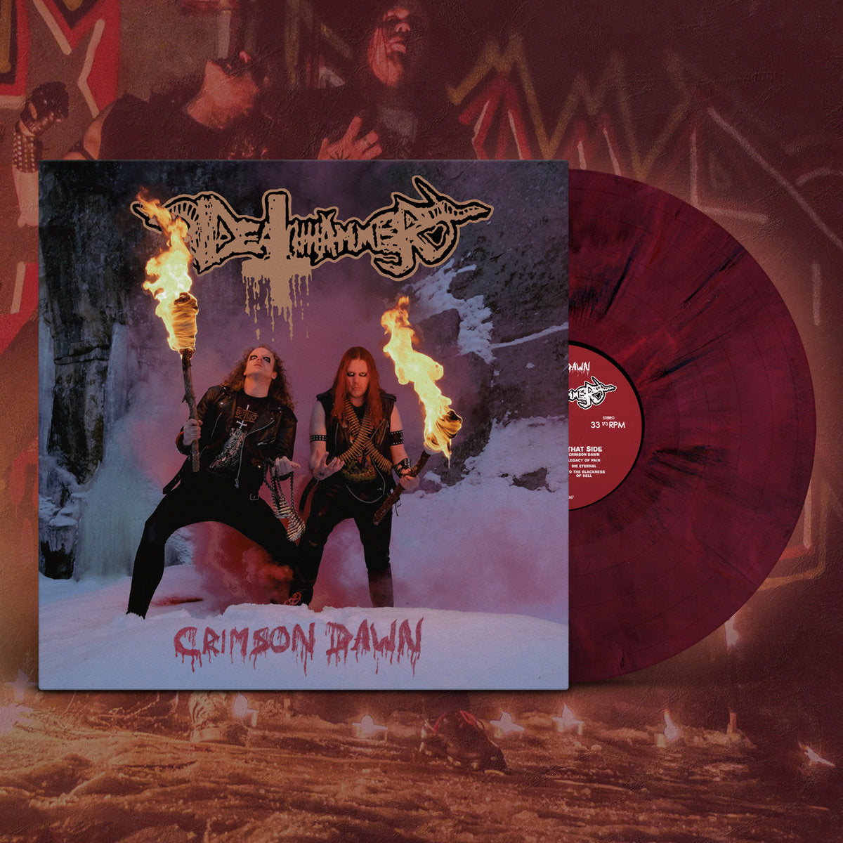 DEATHHAMMER - Crimson Dawn LP (OXBLOOD MARBLE) (PREORDER)