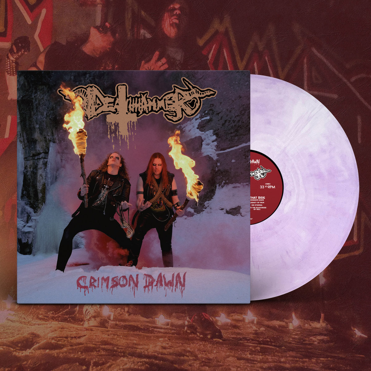 DEATHHAMMER - Crimson Dawn LP (NEON GALAXY) (PREORDER)