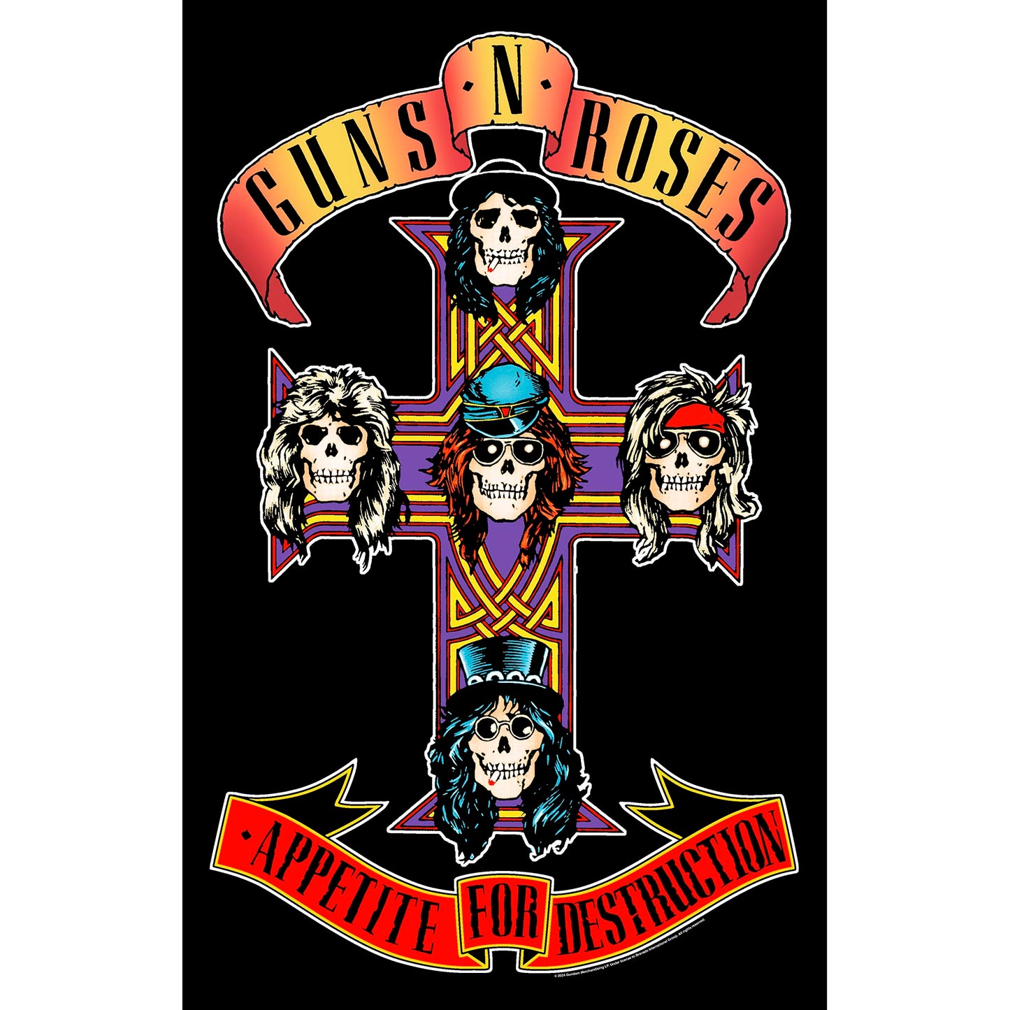 GUNS N ROSES - Appetite For Destruction TEXTILE POSTER
