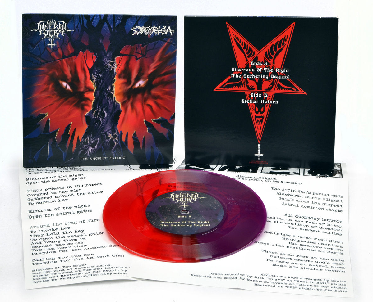 FUNERAL STORM / SYNTELEIA - The Ancient Calling 7''EP (PURPLE/ RED)