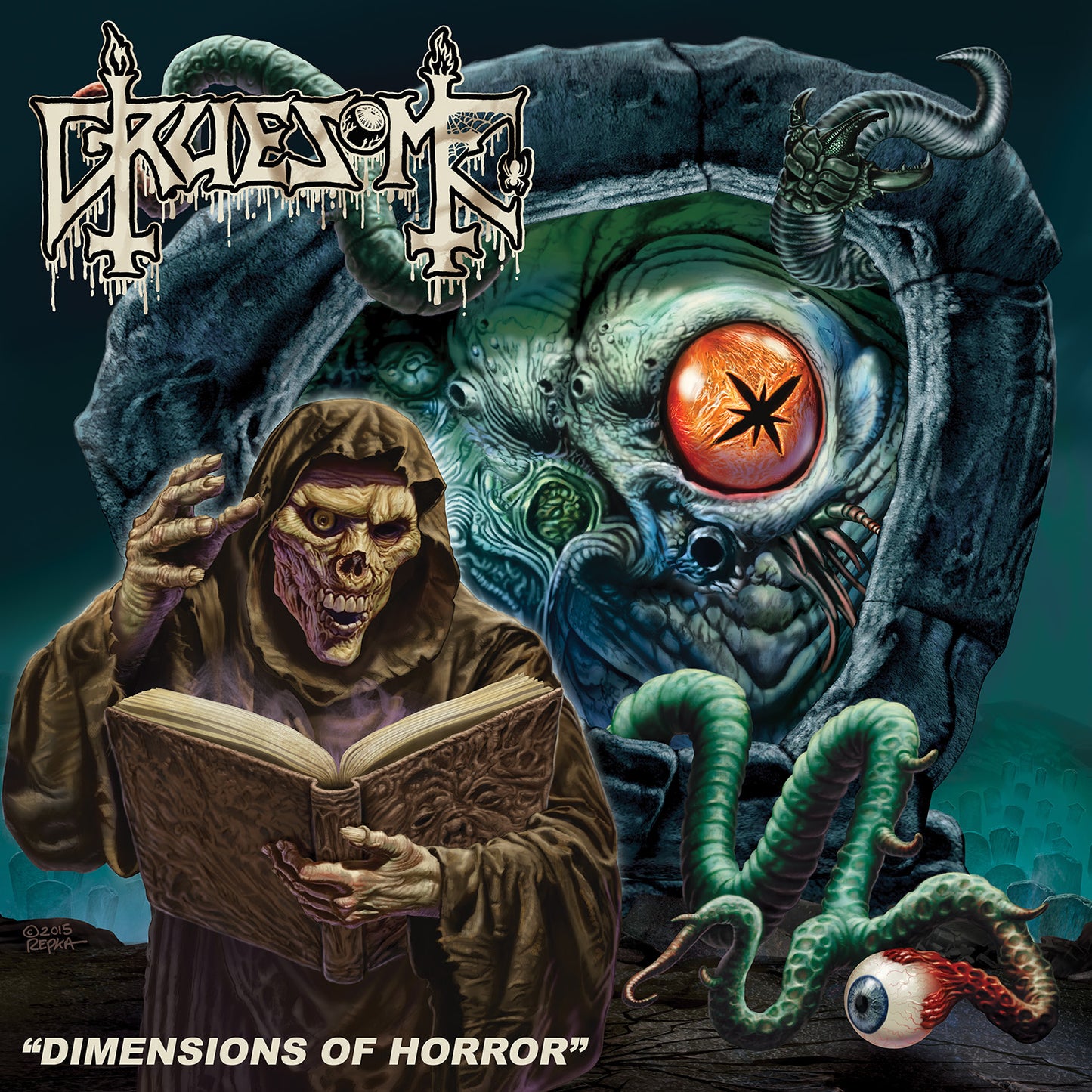 GRUESOME - Dimensions Of Horror LP (GREEN)