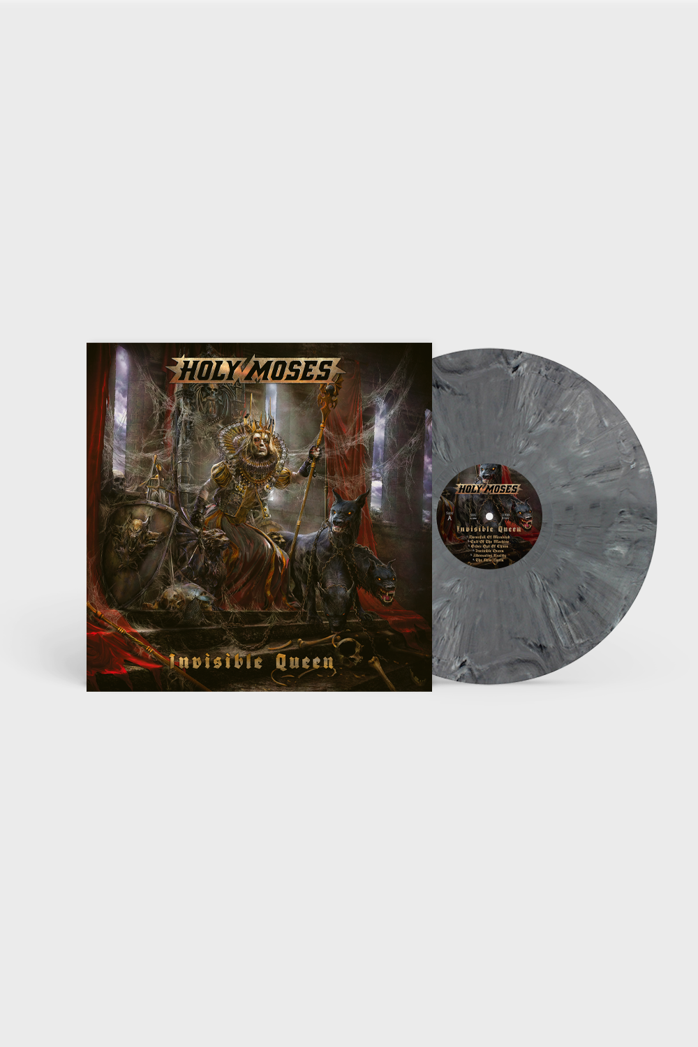 HOLY MOSES - Invisible Queen LP (WHITE/BLACK)