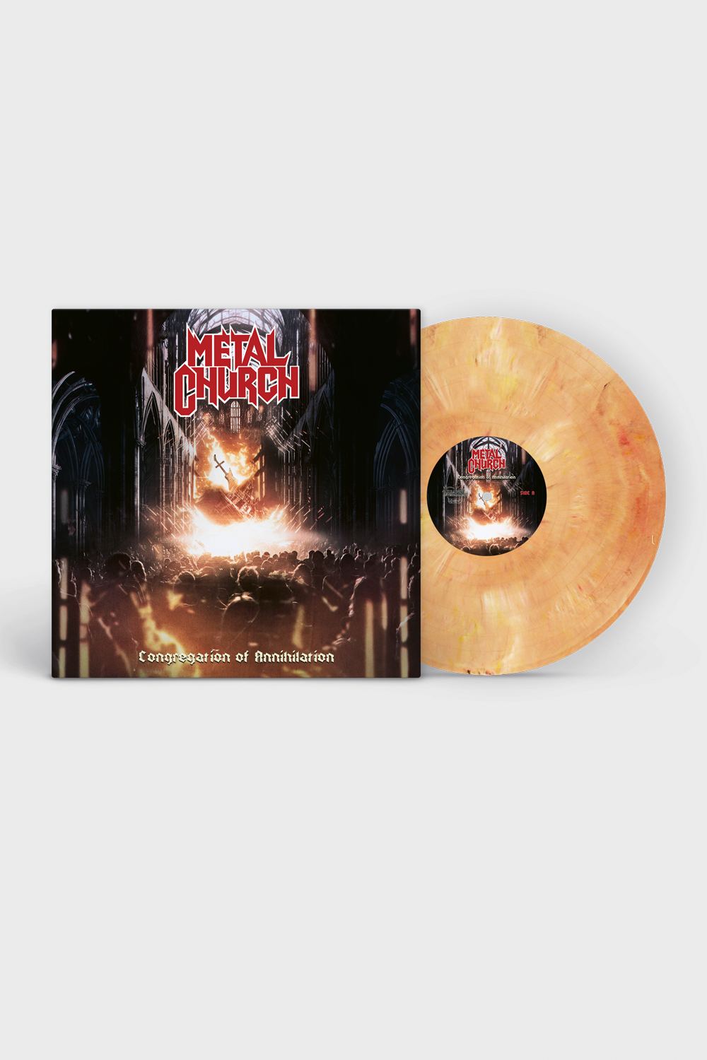 METAL CHURCH - Congregation Of Annihilation LP (WHITE/ORANGE/RED/BLACK MARBLED)