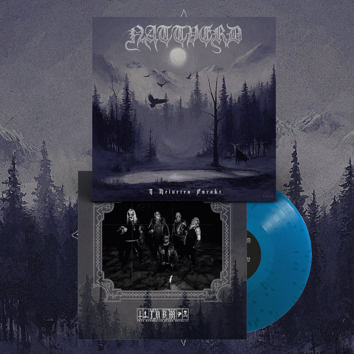 NATTVERD - I Helvetes Forakt LP (BLACK/ BLUE)