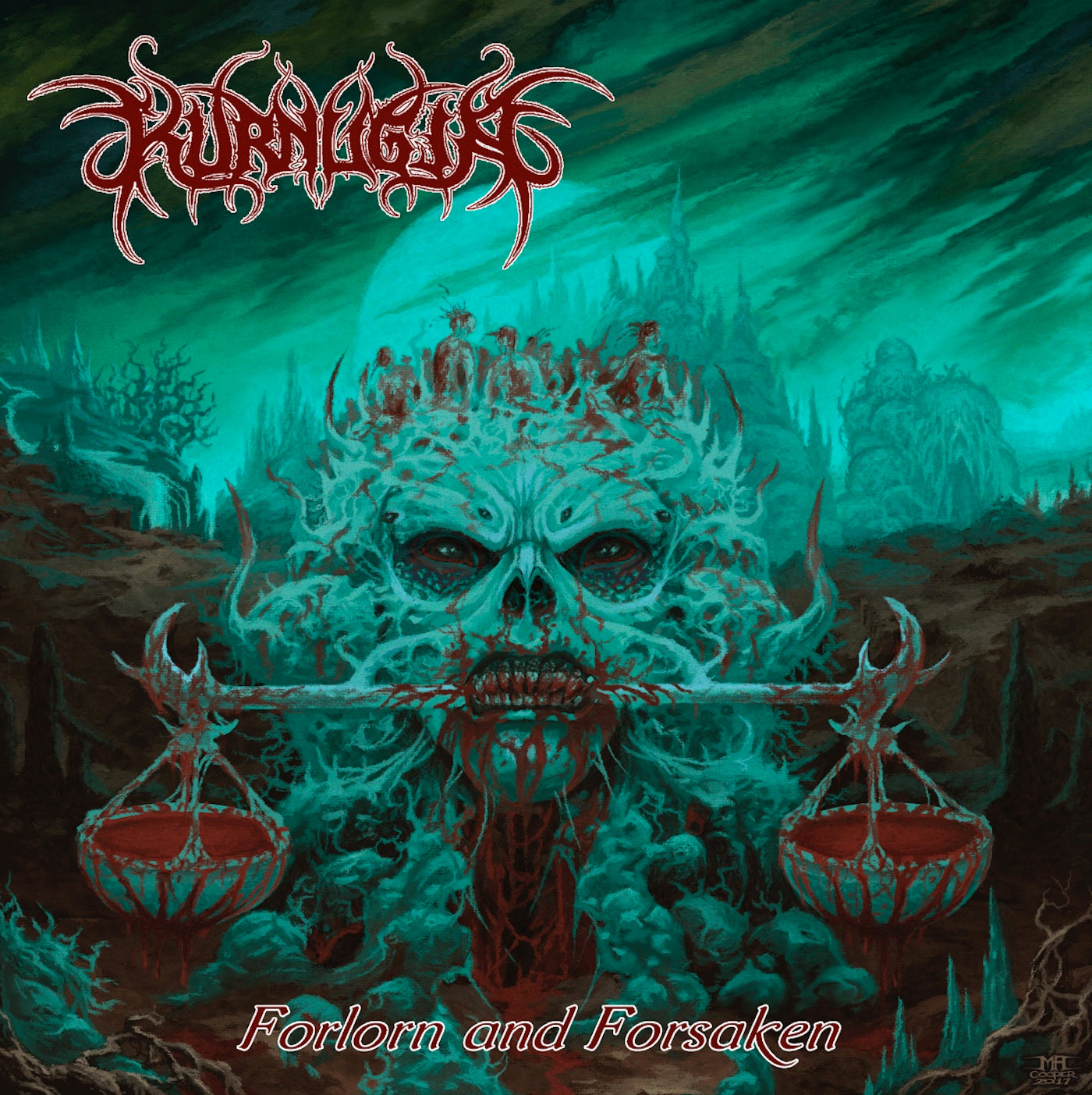 KURNUGIA - Forlorn And Forsaken LP (BLUE/ OXBLOOD)