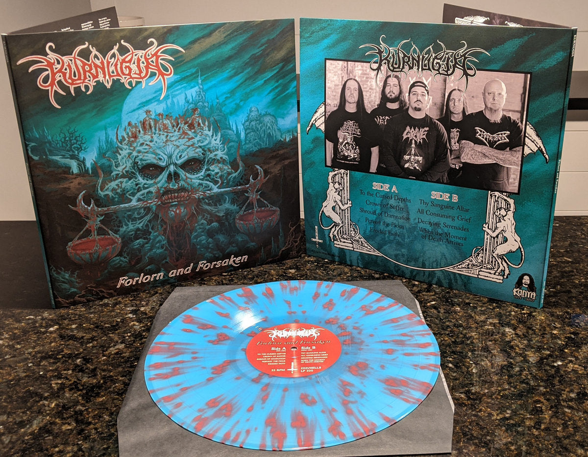 KURNUGIA - Forlorn And Forsaken LP (BLUE/ OXBLOOD)