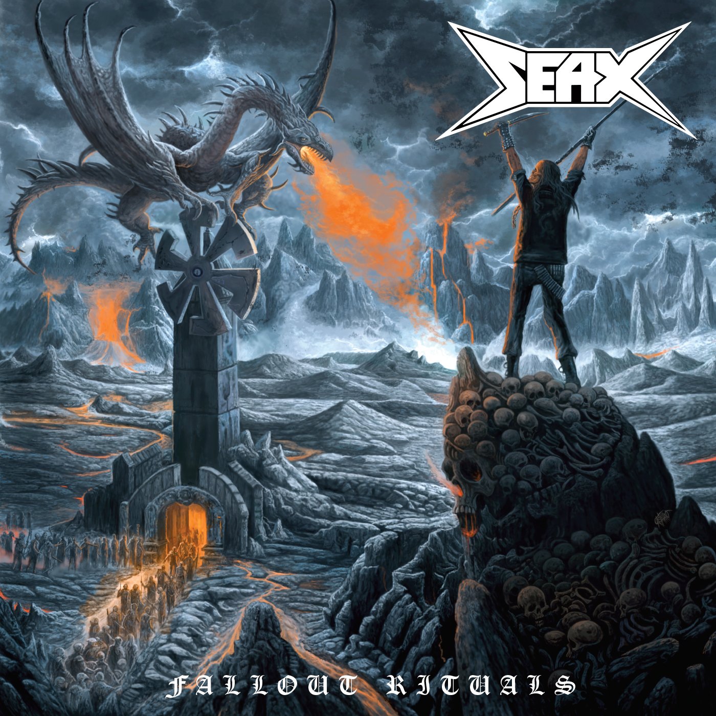 SEAX "Fallout Rituals" LP (BLUE/ SMOKE)