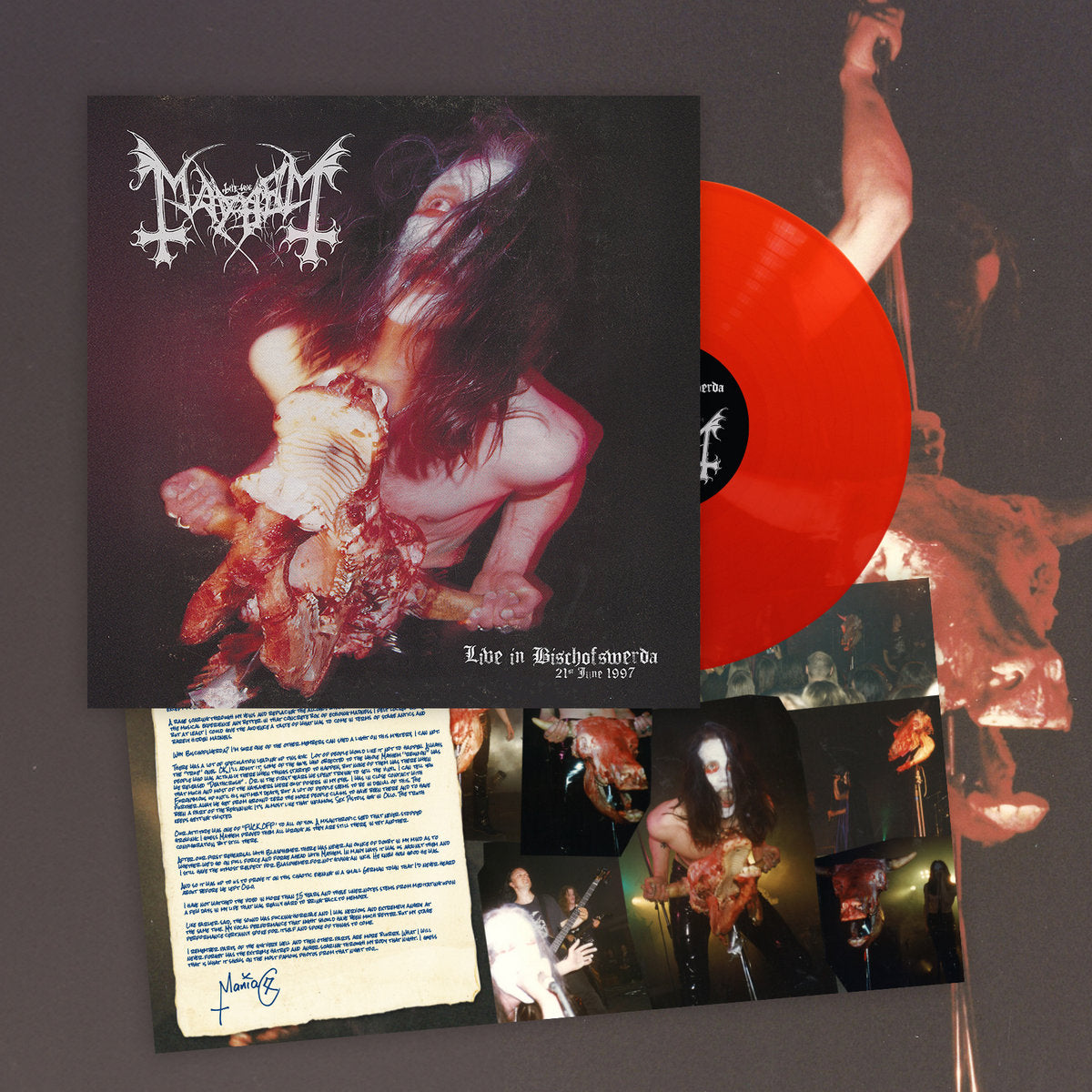 MAYHEM - Live In Bischofswerda (21st June 1997) LP (RED) (PREORDER)