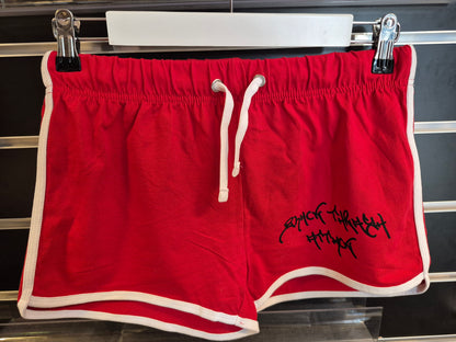 AURA NOIR - Black Thrash Attack SHORTS RED