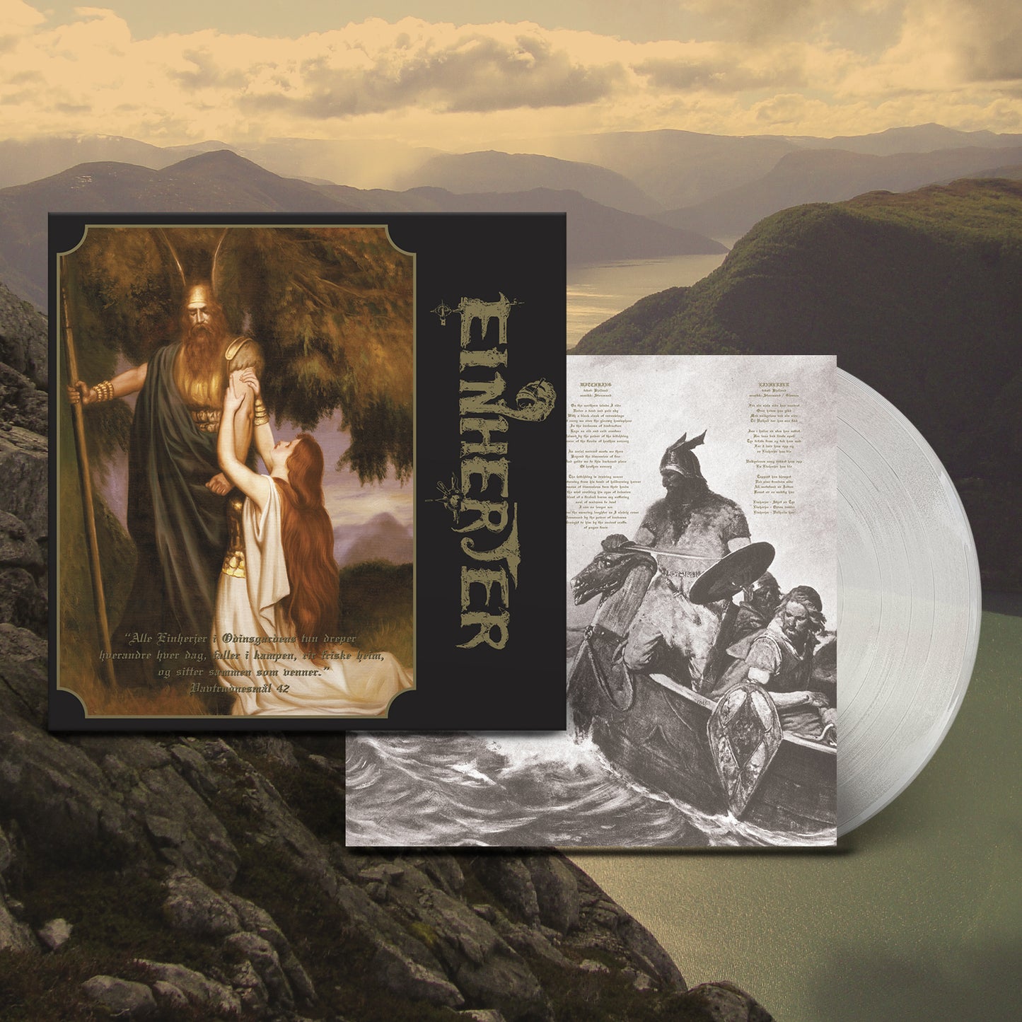 EINHERJER - Aurora Borealis / Leve Vikingånden LP (CLEAR)