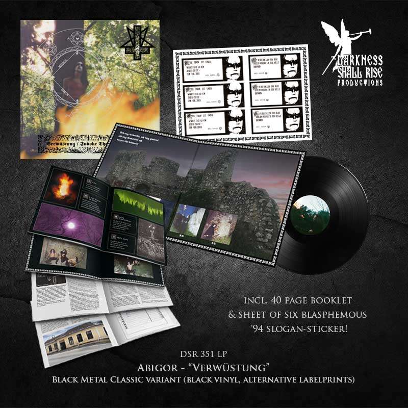 ABIGOR – Verwüstung / Invoke The Dark Age LP (PREORDER)