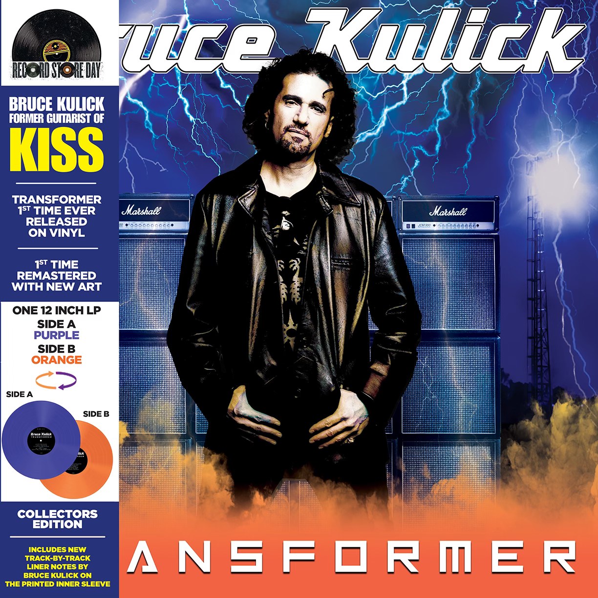 BRUCE KULICK - TRANSFORMER LP (ONE SIDE PURPLE/ONE SIDE ORANGE) (RSD 2026)