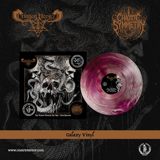 CRIMSON MOON/ CHAOTIC SYMMETRY - The Serpent Beneath The Skin/ Erasithanatos SPLIT LP (GALAXY)