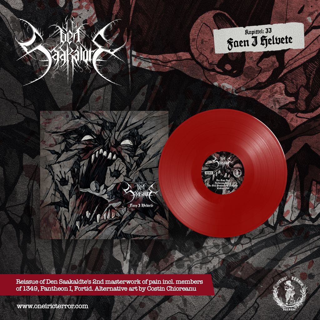 DEN SAAKALDTE - Faen i Helvete LP (RED) (PREORDER)