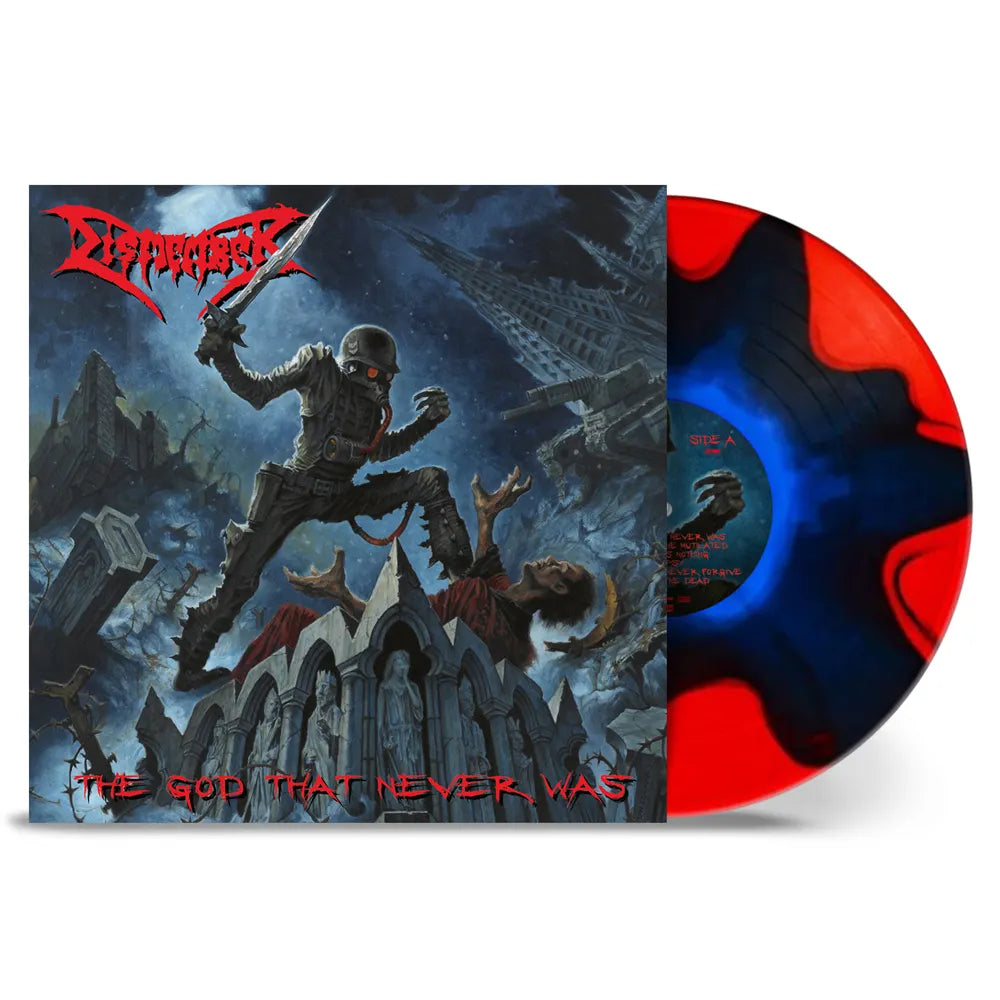 DISMEMBER - The God That Never Was LP (BLUE/ RED) (PREORDER)