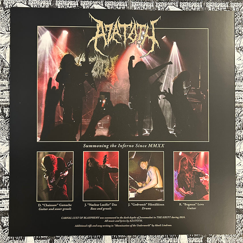 AZATOTH – Carnal Lust of Blasphemy LP (SMOKE) (PREORDER)