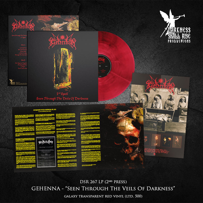 GEHENNA - Seen Through The Veils Of Darkness (The Second Spell) LP (GALAXY) (PREORDER)