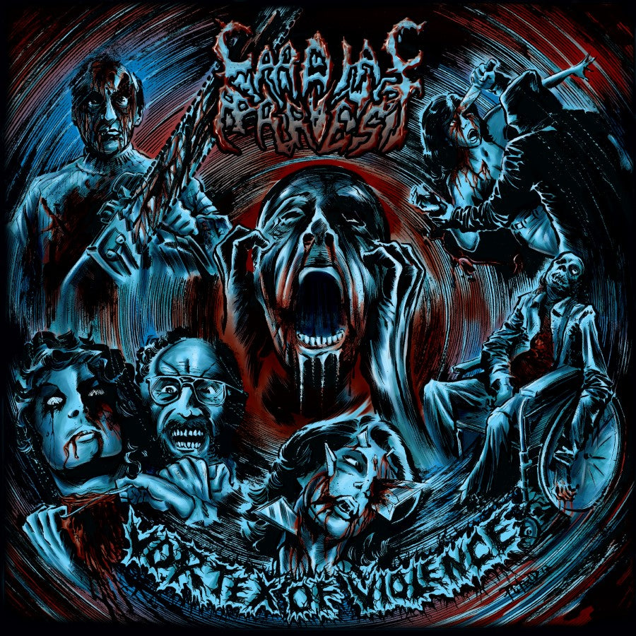 CARDIAC ARREST - Vortex Of Violence LP (SPLATTER)