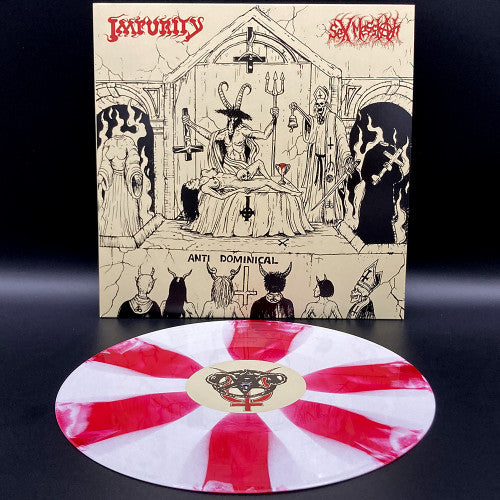 IMPURITY / SEX MESSIAH - Vomiting Blasphemies Over The World LP (RISING SUN ED.)
