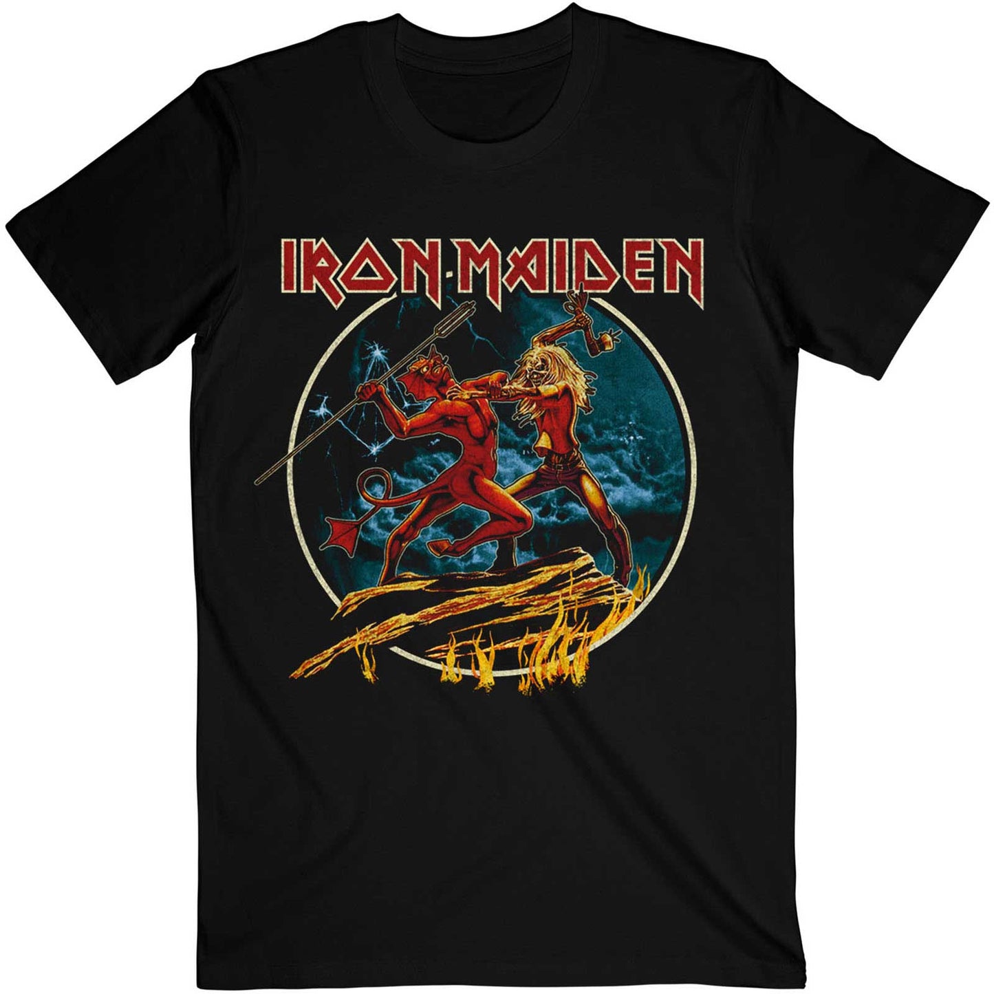 IRON MAIDEN - Number of the beast/ Run to the hills circular T-SHIRT