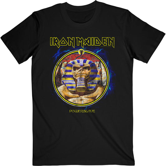 IRON MAIDEN - Powerslave Mummy Circle T-SHIRT