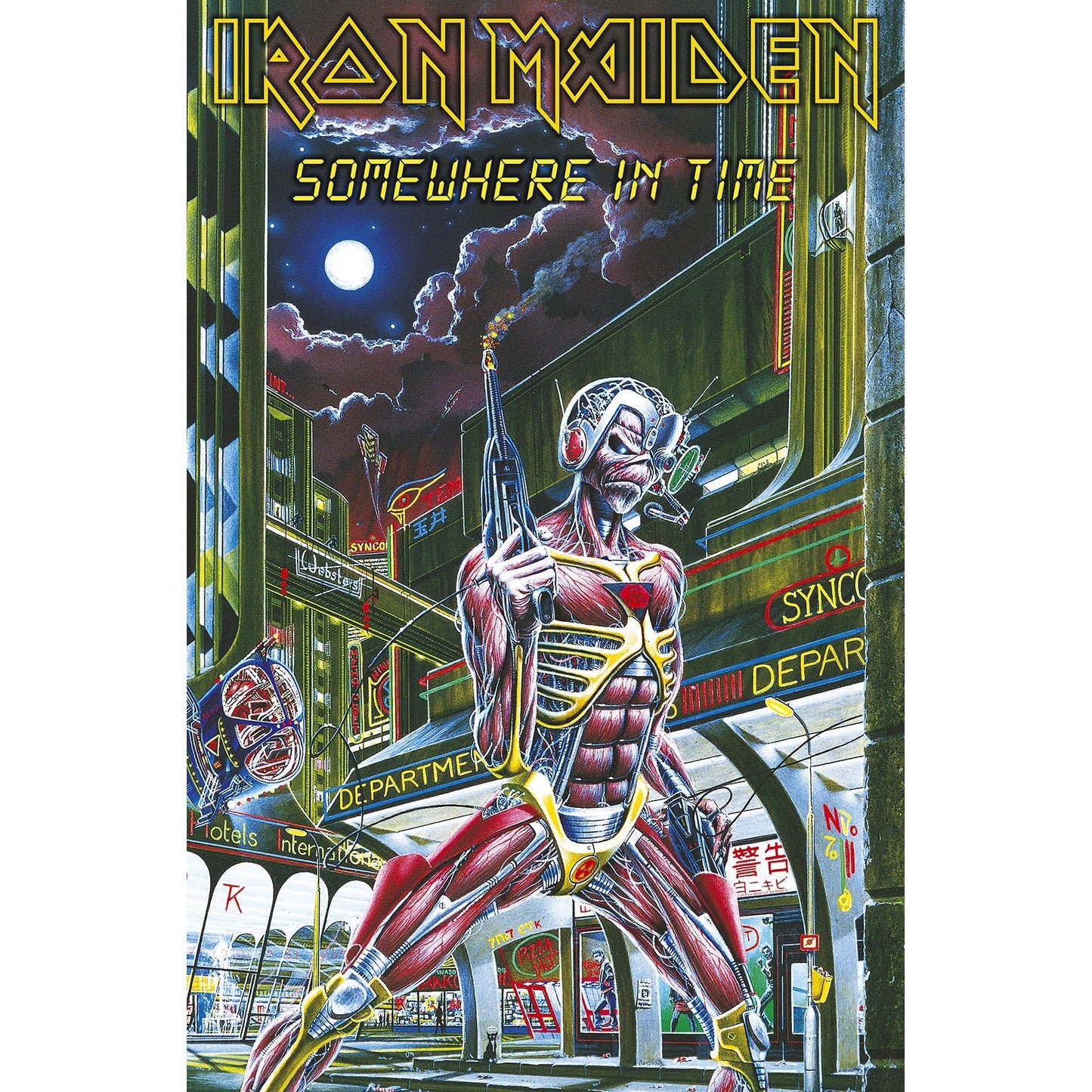 IRON MAIDEN - Somewhere In Time TEXTILE POSTER