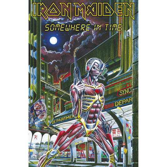 IRON MAIDEN - Somewhere In Time TEXTILE POSTER