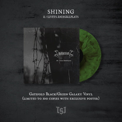SHINING - II / Livets Ändhållplats LP (BLACK GREEN) (PREORDER)