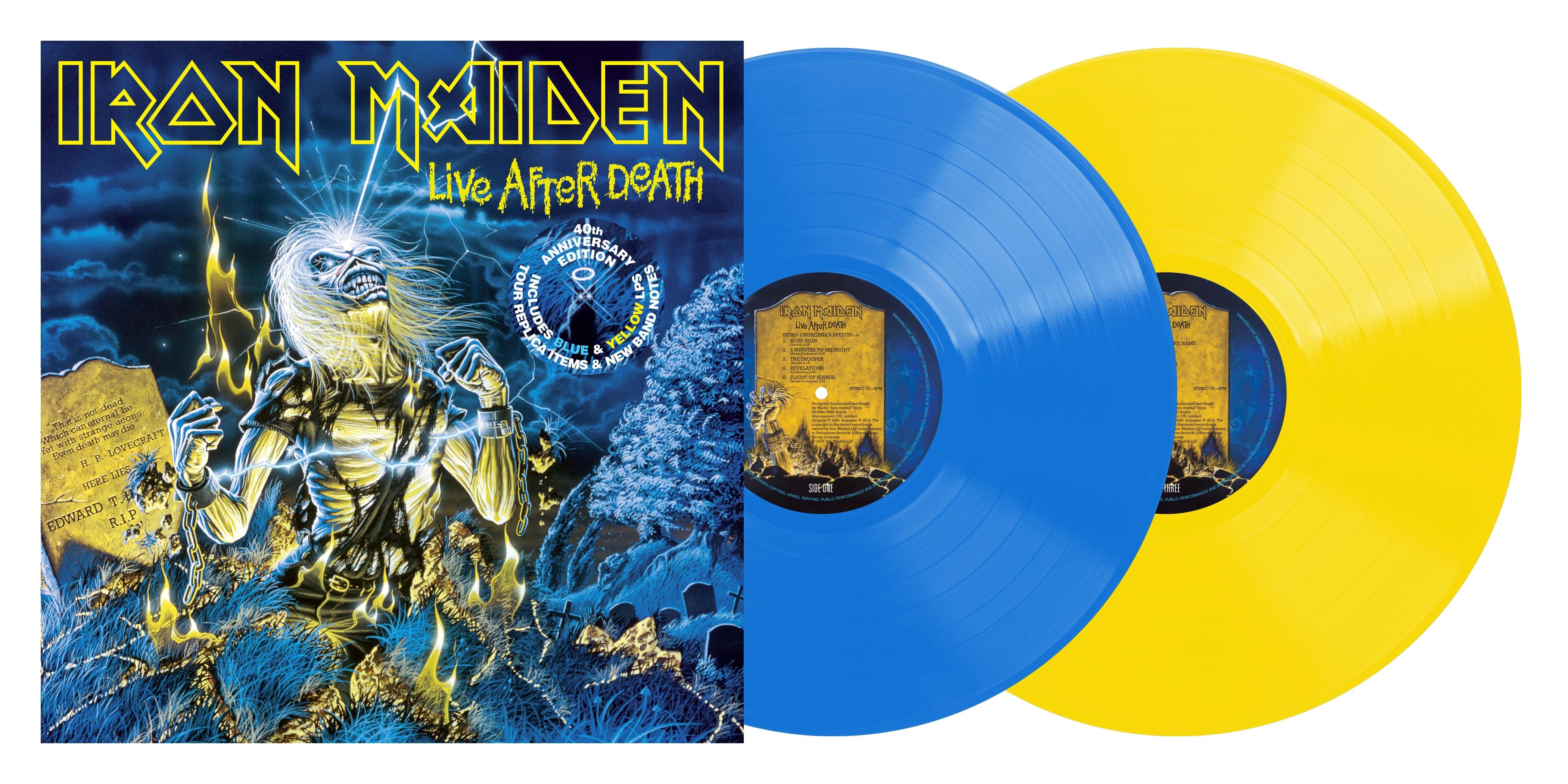 IRON MAIDEN - Live After Death 40th Anniversary 2LP (BLUE/YELLOW