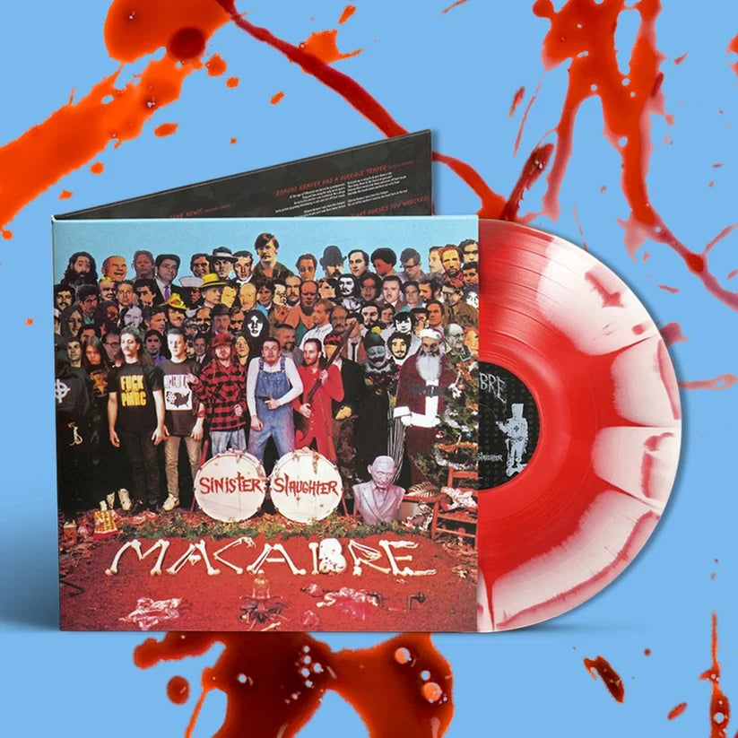 MACABRE - Sinister Slaughted LP (RED/ WHITE SPLATTER) (PREORDER)