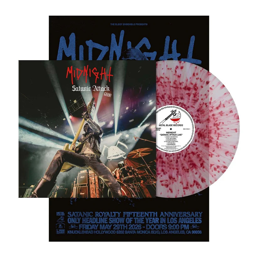MIDNIGHT - Satanic Attack Live! LP (BLOOD SPLATTER) (PREORDER)