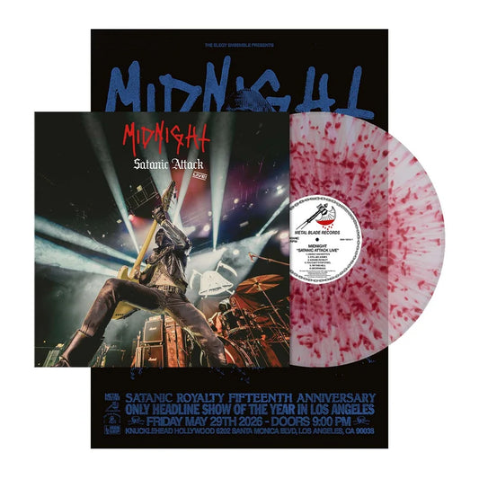 MIDNIGHT - Satanic Attack Live! LP (BLOOD SPLATTER) (PREORDER)