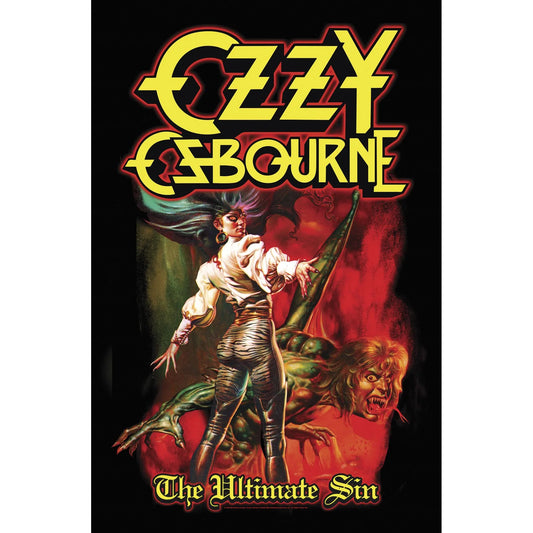 OZZY OSBOURNE - The Ultimate Sin TEXTILE POSTER