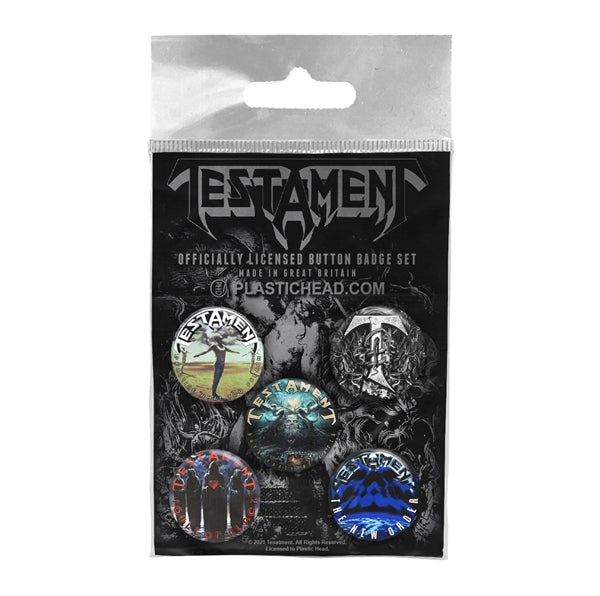 TESTAMENT - BUTTON BADGE SET