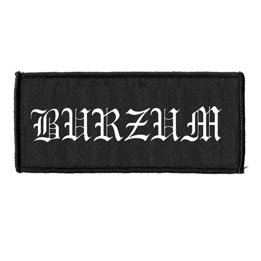 BURZUM - Logo WHITE PATCH