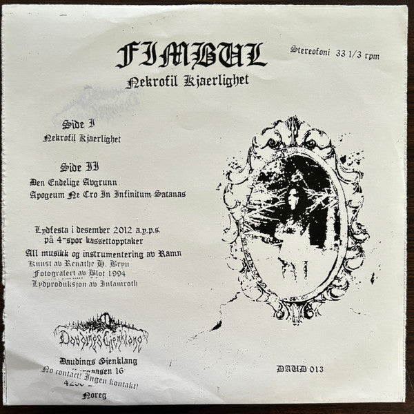 FIMBUL – Nekrofil Kjaerlighet 7'' EP