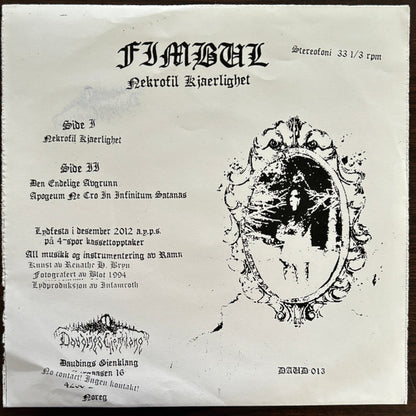 FIMBUL – Nekrofil Kjaerlighet 7'' EP